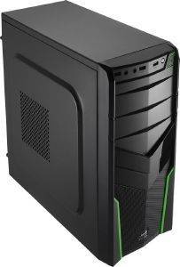 CASE AEROCOOL V2X GREEN EDITION MIDI-TOWER BLACK/GREEN CASE AEROCOOL V2X GREEN EDITION MIDI-TOWER BLACK/GREEN