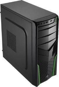 CASE AEROCOOL V2X GREEN EDITION MIDI-TOWER BLACK/GREEN