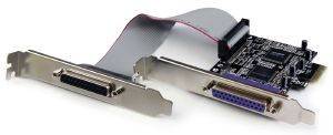 STARTECH 2 PORT PCI EXPRESS / PCI-E PARALLEL ADAPTER CARD  IEEE 1284 WITH LOW PROFILE BRACKET