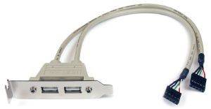 STARTECH 2-PORT USB A FEMALE LOW PROFILE SLOT PLATE ADAPTER STARTECH 2-PORT USB A FEMALE LOW PROFILE SLOT PLATE ADAPTER