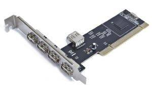 GEMBIRD UPC-20-4P USB 2.0 4+1 PORT PCI HOST ADAPTER
