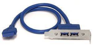 STARTECH 2-PORT USB 3.0 A FEMALE LOW PROFILE SLOT PLATE ADAPTER