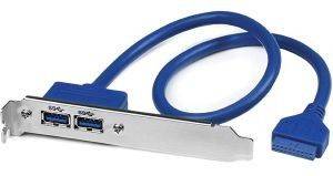 STARTECH 2-PORT USB 3.0 A FEMALE SLOT PLATE ADAPTER STARTECH 2-PORT USB 3.0 A FEMALE SLOT PLATE ADAPTER