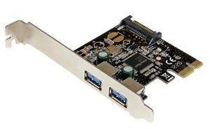 STARTECH 2-PORT PCI EXPRESS PCIE SUPERSPEED USB 3.0 CONTROLLER CARD W/ SATA POWER