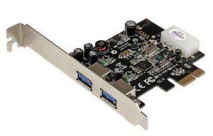 STARTECH 2 PORT PCI EXPRESS SUPERSPEED USB 3.0 CARD ADAPTER WITH UASP, LP4 POWER