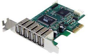 STARTECH 7-PORT PCI EXPRESS LOW PROFILE HIGH SPEED USB 2.0 ADAPTER CARD STARTECH 7-PORT PCI EXPRESS LOW PROFILE HIGH SPEED USB 2.0 ADAPTER CARD