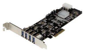 STARTECH 4 PORT DUAL BUS PCI EXPRESS SUPERSPEED USB 3.0 CARD ADAPTER WITH UASP,SATA/LP4 POWER STARTECH 4 PORT DUAL BUS PCI EXPRESS SUPERSPEED USB 3.0 CARD ADAPTER WITH UASP,SATA/LP4 POWER