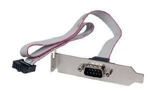 STARTECH 1 PORT 16IN DB9 SERIAL PORT BRACKET TO 10 PIN HEADER - LOW PROFILE
