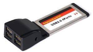 GEMBIRD PCMCIAX-USB24 USB2.0 4-PORT EXPRESSCARD/34MM CARD