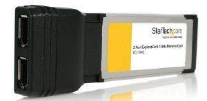 STARTECH 2-PORT EXPRESS CARD LAPTOP 1394A FIREWIRE ADAPTER CARD STARTECH 2-PORT EXPRESS CARD LAPTOP 1394A FIREWIRE ADAPTER CARD