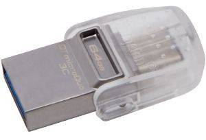 KINGSTON DTDUO3C/64GB DATATRAVELER MICRODUO 3C 64GB USB3.1 FLASH DRIVE