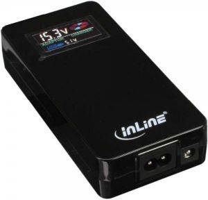 INLINE UNIVERSAL PSU WITH COLORDISPLAY + KFZ (12V) 20V/90W