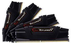 RAM G.SKILL F4-3200C16Q-32GVK 32GB (4X8GB) DDR4 3200MHZ RIPJAWS V QUAD CHANNEL KIT