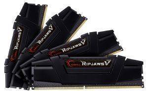 RAM G.SKILL F4-3200C16Q-32GVK 32GB (4X8GB) DDR4 3200MHZ RIPJAWS V QUAD CHANNEL KIT RAM G.SKILL F4-3200C16Q-32GVK 32GB (4X8GB) DDR4 3200MHZ RIPJAWS V QUAD CHANNEL KIT