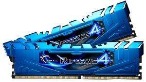 RAM G.SKILL F4-3200C16D-8GRB 8GB (2X4GB) DDR4 3200MHZ RIPJAWS 4 BLUE DUAL CHANNEL KIT RAM G.SKILL F4-3200C16D-8GRB 8GB (2X4GB) DDR4 3200MHZ RIPJAWS 4 BLUE DUAL CHANNEL KIT