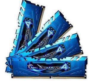 RAM G.SKILL F4-2666C16Q-32GRB 32GB (4X8GB) DDR4 2666MHZ RIPJAWS 4 BLUE QUAD CHANNEL KIT RAM G.SKILL F4-2666C16Q-32GRB 32GB (4X8GB) DDR4 2666MHZ RIPJAWS 4 BLUE QUAD CHANNEL KIT