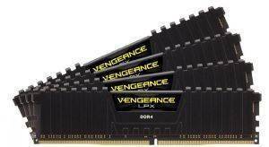 RAM CORSAIR CMK16GX4M4B3200C16 VENGEANCE LPX BLACK 16GB (4X4GB) DDR4 3200MHZ QUAD CHANNEL KIT