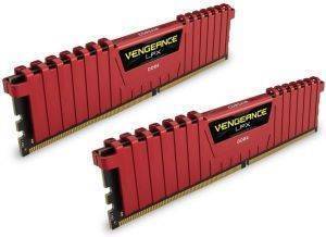 RAM CORSAIR CMK8GX4M2A2800C16R VENGEANCE LPX RED 8GB (2X4GB) DDR4 2800MHZ DUAL CHANNEL KIT