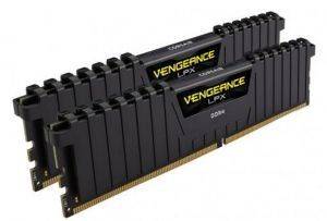 RAM CORSAIR CMK16GX4M2B3000C15 VENGEANCE LPX BLACK 16GB (2X8GB) DDR4 3000MHZ DUAL KIT