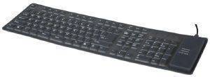 ������������ GEMBIRD KB-109F-B FLEXIBLE USB + PS/2 COMBO BLACK US LAYOUT