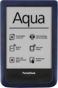 POCKETBOOK PB640 AQUA 6\'\' E INK PEARL EREADER WATERPROOF WIFI DARK BLUE