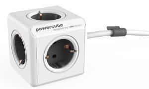 ALLOCACOC ALLOCACOC POWERCUBE EXTENDED INCL. 1.5M CABLE GREY TYPE F