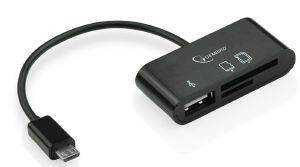 GEMBIRD UHB-OTG-01 MICRO USB CARD READER FOR MOBILE PHONES/TABLETS GEMBIRD UHB-OTG-01 MICRO USB CARD READER FOR MOBILE PHONES/TABLETS