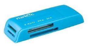 NATEC NCZ-0583 MINI ANT 3 CARD READER SDHC USB2.0 BLUE