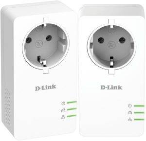 D-LINK DHP-P601AV POWERLINE AV2 1000 HD GIGABIT PASSTHROUGH STARTER KIT