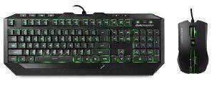 ������������ COOLERMASTER SGB-3012-KKMF1-UI DEVASTATOR GREEN LED GAMING GEAR COMBO