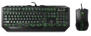  COOLERMASTER SGB-3012-KKMF1-UI DEVASTATOR GREEN LED GAMING GEAR COMBO