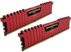 RAM CORSAIR CMK16GX4M2A2666C16R VENGEANCE LPX RED 16GB (2X8GB) DDR4 2666MHZ DUAL KIT