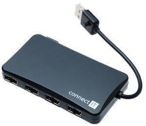 CONNECT IT CI-141 REVERSE USB HUB 4 PORTS BLACK