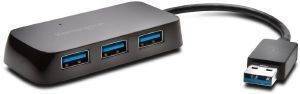 KENSINGTON K33978WW UH4000 USB3.0 4-PORT HUB BLACK