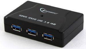 GEMBIRD UHB-C345 4 PORT USB 3.0 HUB WITH POWER ADAPTER GEMBIRD UHB-C345 4 PORT USB 3.0 HUB WITH POWER ADAPTER