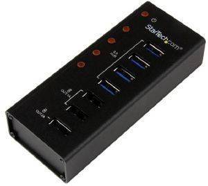 STARTECH 4-PORT USB 3.0 HUB PLUS 3 DEDICATED USB CHARGING PORTS (2X1A & 1X2A)