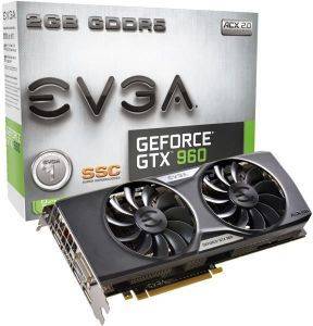 VGA EVGA GEFORCE GTX960 SUPERSC ACX 2.0+ 2GB GDDR5 PCI-E RETAIL