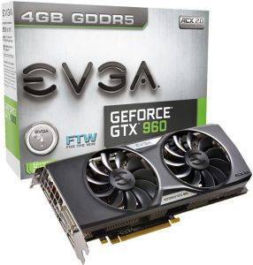 VGA EVGA GEFORCE GTX960 FTW GAMING ACX 2.0+ 4GB GDDR5 PCI-E RETAIL