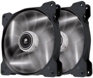 CORSAIR AIR SERIES SP140 LED WHITE HIGH STATIC PRESSURE 140MM FAN DUAL PACK CORSAIR AIR SERIES SP140 LED WHITE HIGH STATIC PRESSURE 140MM FAN DUAL PACK