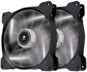 CORSAIR AIR SERIES SP140 LED WHITE HIGH STATIC PRESSURE 140MM FAN DUAL PACK