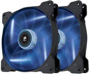 CORSAIR AIR SERIES SP140 LED BLUE HIGH STATIC PRESSURE 140MM FAN DUAL PACK