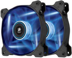 CORSAIR AIR SERIES SP120 LED BLUE HIGH STATIC PRESSURE 120MM FAN DUAL PACK