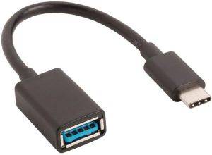 VALUELINE VLCP61710B0.20 USB3.0 USB C MALE - USB A FEMALE 0.2M