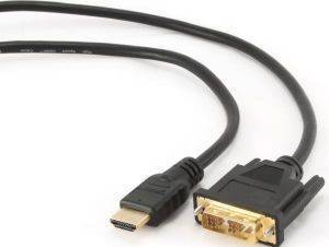 CABLEXPERT CC-HDMI-DVI-6 HDMI TO DVI MALE-MALE CABLE WITH GOLD-PLATED CONNECTORS 1.8M CABLEXPERT CC-HDMI-DVI-6 HDMI TO DVI MALE-MALE CABLE WITH GOLD-PLATED CONNECTORS 1.8M