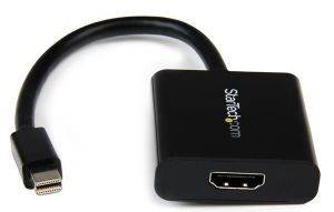 STARTECH MINI DISPLAYPORT TO HDMI ACTIVE VIDEO AND AUDIO ADAPTER CONVERTER BLACK