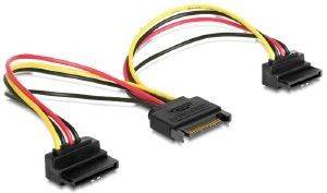 GEMBIRD CC-SATAM2F-02 SATA POWER SPLITTER CABLE WITH ANGLED OUTPUT CONNECTORS 0.15M GEMBIRD CC-SATAM2F-02 SATA POWER SPLITTER CABLE WITH ANGLED OUTPUT CONNECTORS 0.15M