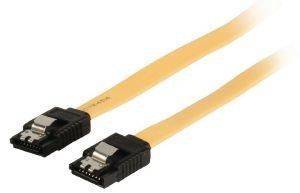 VALUELINE VLCP73250Y1.00 SATA 6GB/S DATA CABLE 7-PIN WITH LOCK F/F 1M YELLOW