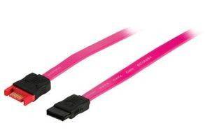 VALUELINE VLCP 73105R SATA 3GB/S DATA EXTENSION CABLE 7-PIN F/M 1M RED