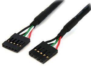 STARTECH INTERNAL 5-PIN USB IDC MOTHERBOARD HEADER CABLE F/F 0.6M