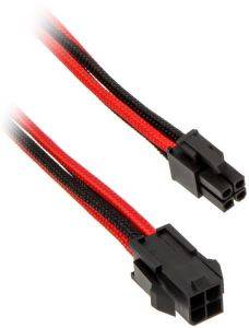 PHANTEKS 4-PIN ATX12V EXTENSION 50CM SLEEVED BLACK/RED